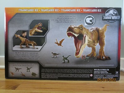 【美品】T-REX Replay Box Mattel Jurassic World Rebirth Lab Lockdown Tyrannosaurus Rex JGM16