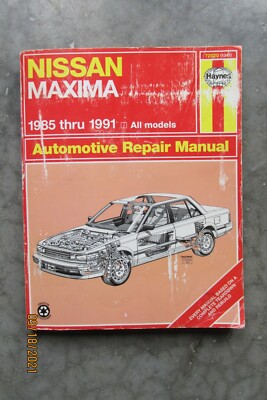 Nissan Maxima 1985-91  Haynes auto manual 72020 printed in USA good condition