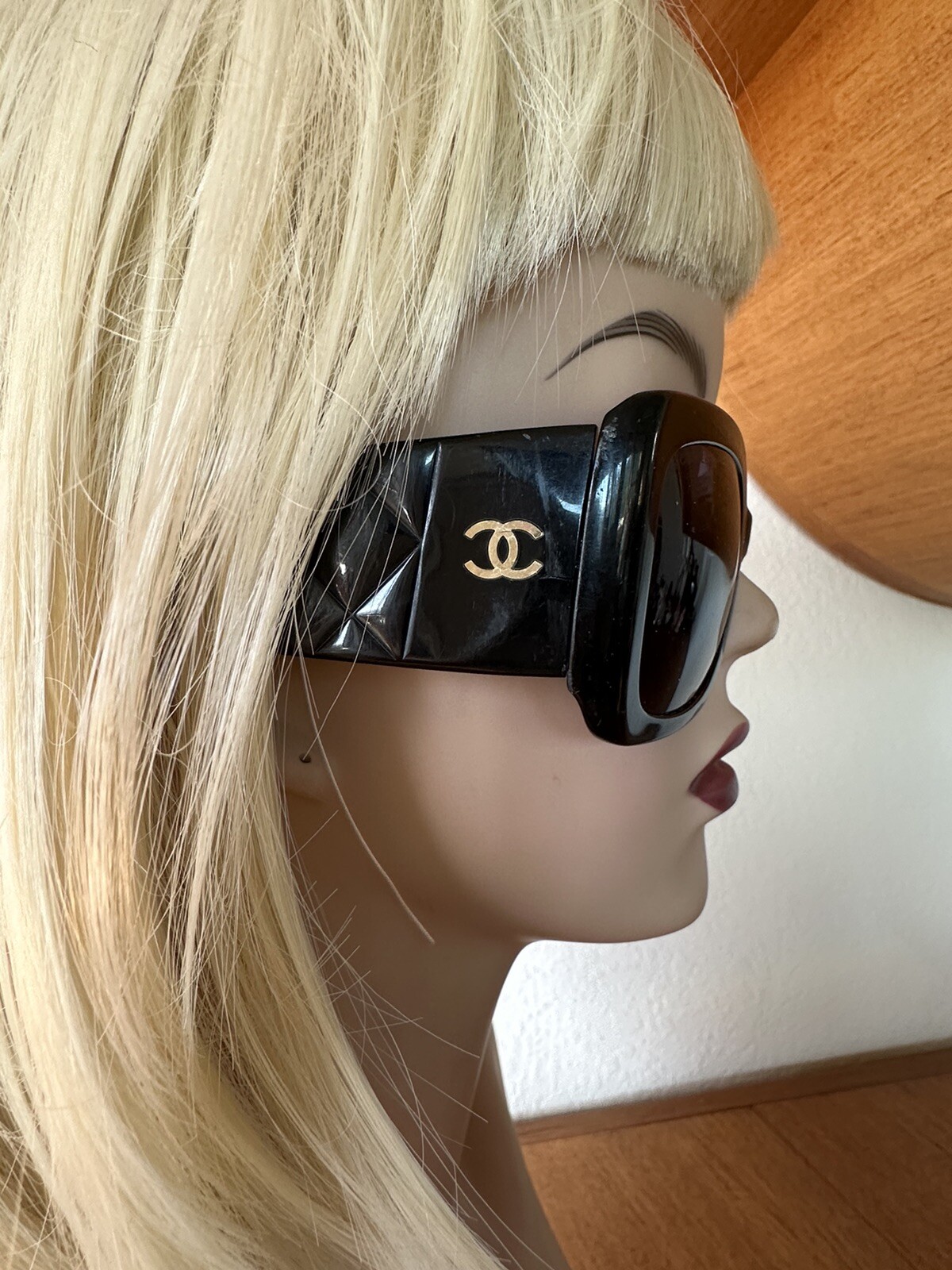 CHANEL CC Logo Sunglasses 5019 Italy Black Quilted Pattern Frames eBay