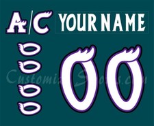 Manitoba Moose Customized Number Kit For 1996-2001 Away Uniform