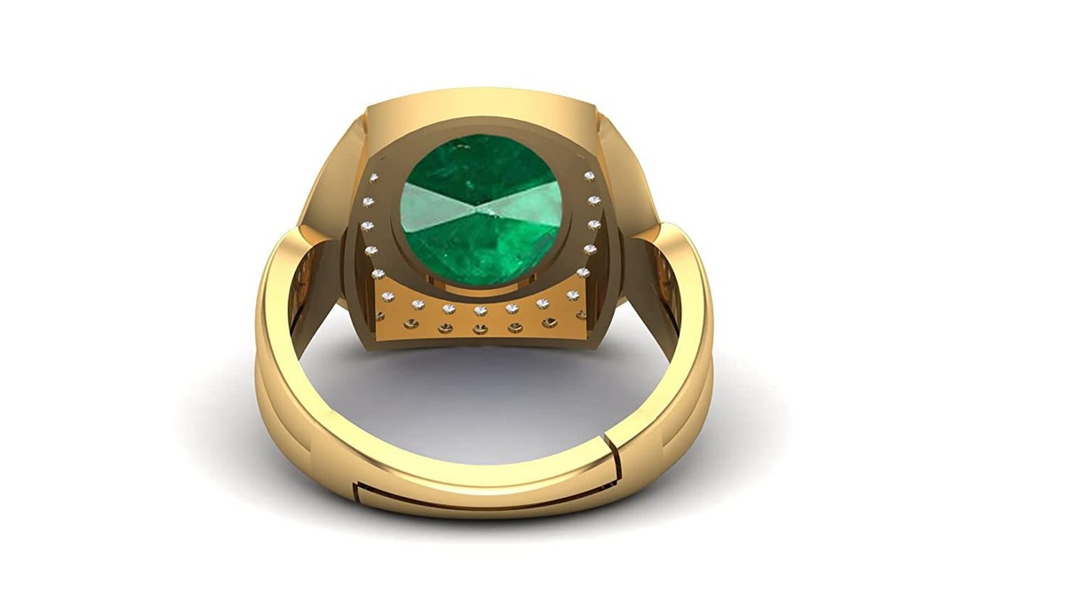 Ratti Carat Natural Emerald Panna Astrological Stone Ring