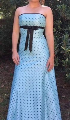 baby blue polka dot dress
