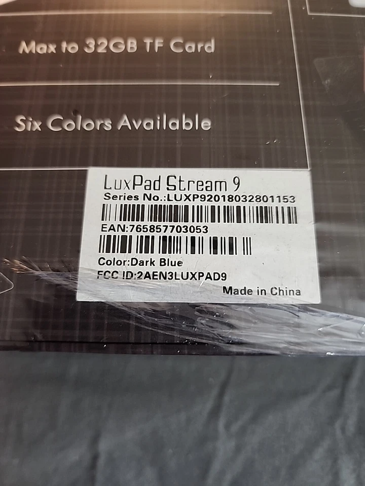 Maxwest LuxPad Stream 9 Tablen New Sealed (Dark Blue) - Image 4 of 4