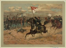 8" x 10" Photo 1886 Photo Sheridan's ride / Thulstrup ; facsimile print.