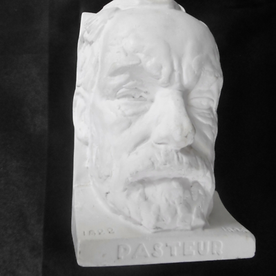 Serre-livres en plâtre Louis pasteur.claude Bernard.joanny