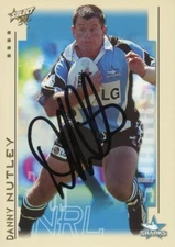 Signed 2003 Cronulla Sharks NRL Select XL Card - Danny Nutley