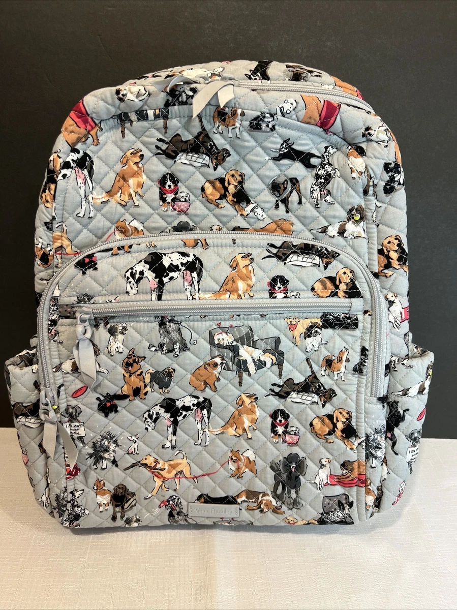 Vera Bradley BEST IN SHOW Dogs Campus Backpack School Book Bag EXACT One  NEW!