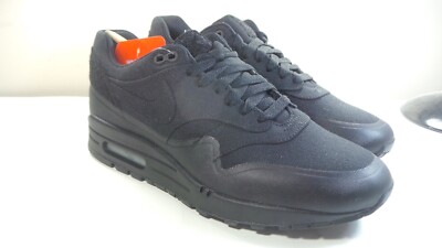 NIKE 2014 AIR MAX 1 PATCH  704901-001 TRIPLE BLACK 8.5 DUNK FORCE 180 90 PRESTO