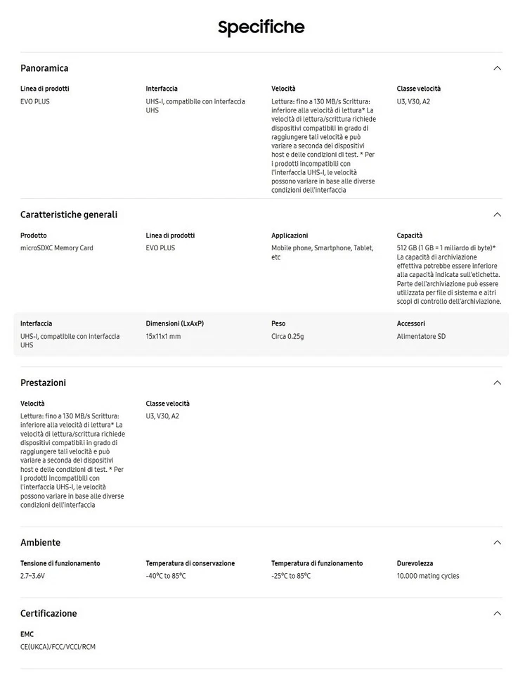 Samsung EVO Plus 512GB Classe 10, UHS Speed Class 3 microSD Scheda di Memoria. - Immagine 3 di 4