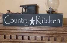 Country Kitchen Rustic Primitive Farmhouse kitchen sign Handcrafted customizable