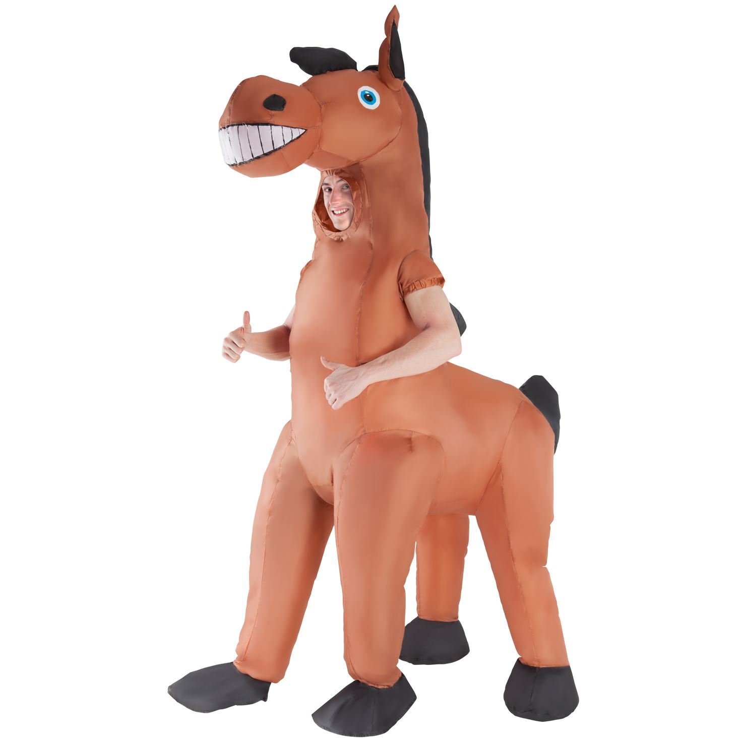 Giant Inflatable Horse Costume Adult Blow Up Fancy Dress Stag Party Halloween
