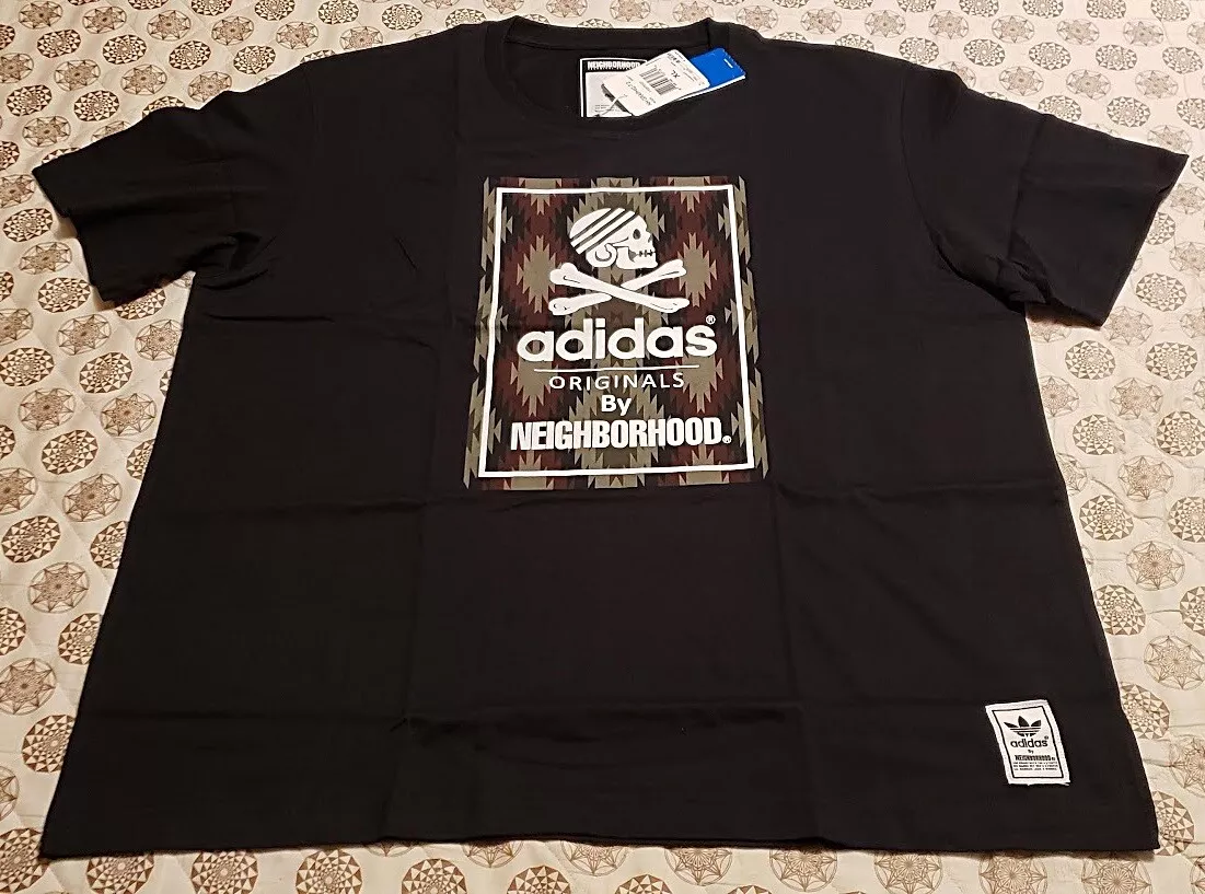 VINTAGE 2014 ADIDAS ORIGINALS BY NEIGHBORHOOD GRAPHIC BLACK T-SHIRT | eBay