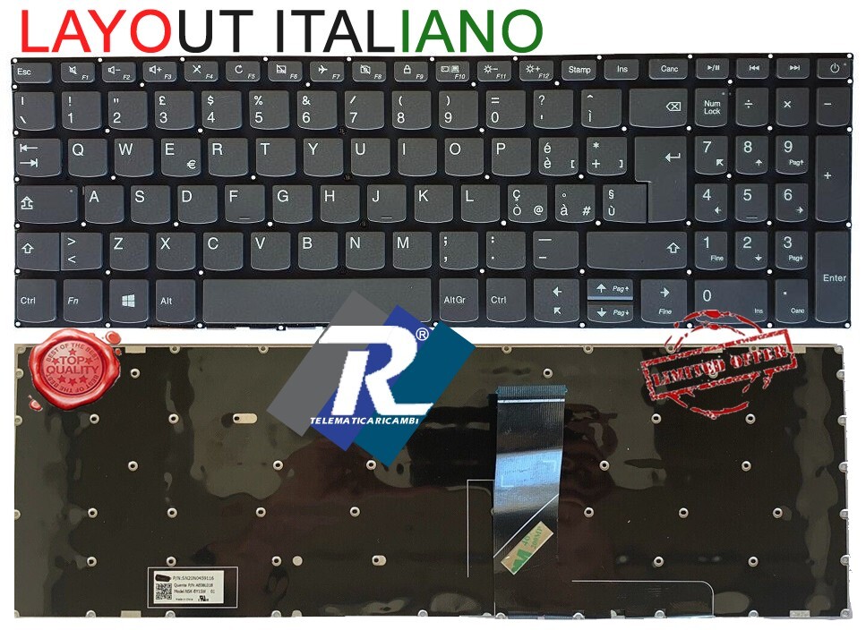 Tastiera italiana Lenovo V145-15AST 81MT - V155-15API 81V5