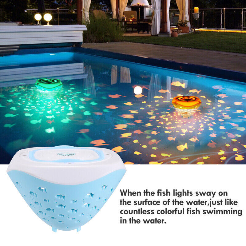 Shower Lights Waterproof 16 Colors RGB Underwater Light IP68 Waterproof ...