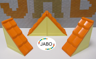 T14/4 Lego Duplo 4x Dachstein Schrägstein für Bauernhof Haus