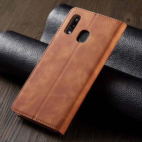Slim Card Wallet Case Leather Flip Cover for Samsung A10 A20e A30s A40 A50 A70 - Picture 6 of 25