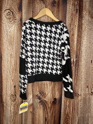 Harajuku Mini for Target Girl’s Cardigan Size Small 6/6X Black And White NWT - Picture 4 of 5