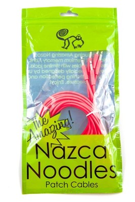 DJ PA cre8audio Nazca Noodles Pink 25cm Pink Patch Kabel Rack 3,5mm Klinke