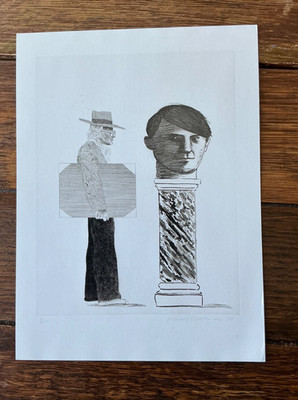 David Hockney - Impressions Private Invite Art Showcard Mini Print  2025