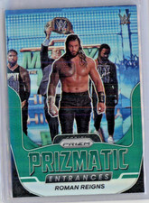 2022 Panini Prizm WWE Prizmatic Entrances Green Prizm Roman Reigns #10