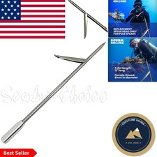 12" Cold Water Spearfishing Tip with 8mm Barb - Easy Installation Lightweight
