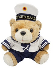 Deutsche Marine Teddybär Teddy Plüschtier Bundeswehr Armee 29cm mit Uniform