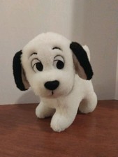 Disney Store Dalmatians Lucky White Black Stuffed Plush 6 In.