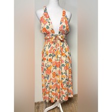 STORIA Spring Floral Midi DressSize Small NWT