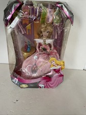 New 2007 Disney Princess Porcelain Doll Aurora Brass Key Inc. 12"