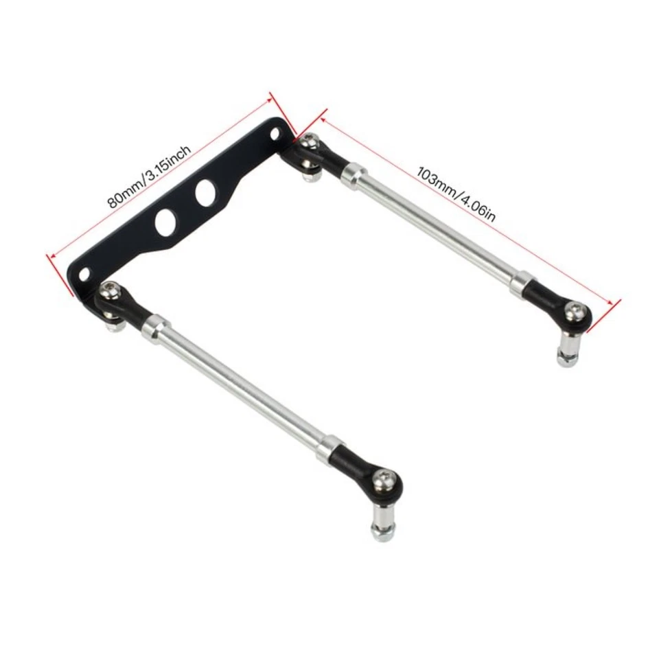 Barra de soporte de torre de choque de aluminio para 1/10 ORV Tamiya Monster Beetle Blackfoot Foto 4 de 4