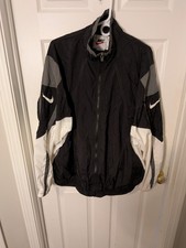 Vintage 90s Nike Windsuit Set - Black/White/Grey - Men's XL - Ankle Zippers