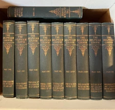 Vintage 1913 The Delphian Course Complete 10 Volume Set Hardcover Art History Li