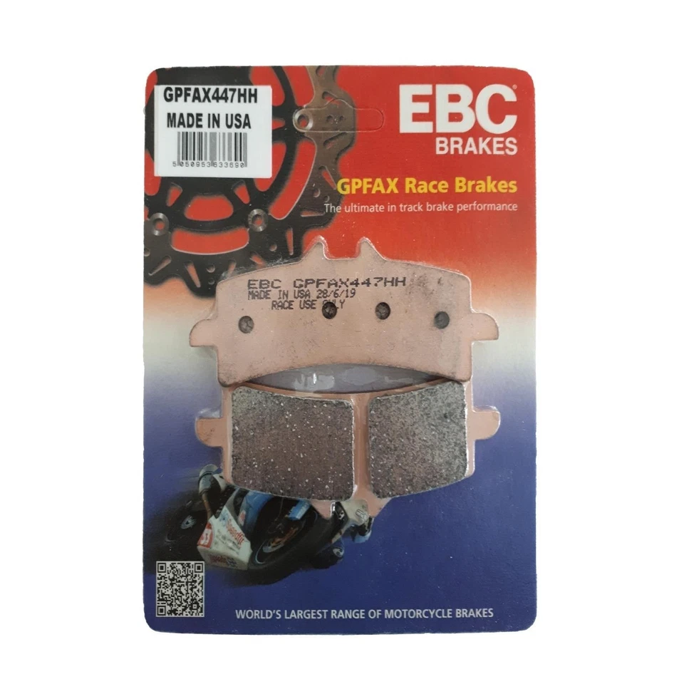 2x EBC Race Bremsbeläge GPFAX447HH für Aprilia Ducati Honda Kawasaki KTM Suzuki - Bild 3 von 4