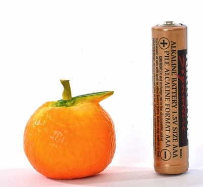 Old Japanese Chinese Miniature Mini Resin Carved Carving Orange Tangerine Fruit