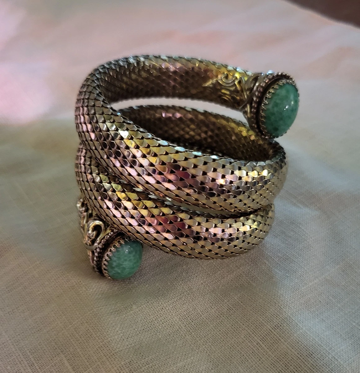 Whiting Davis Bracelet In Vintage Designer Costume Bracelets for