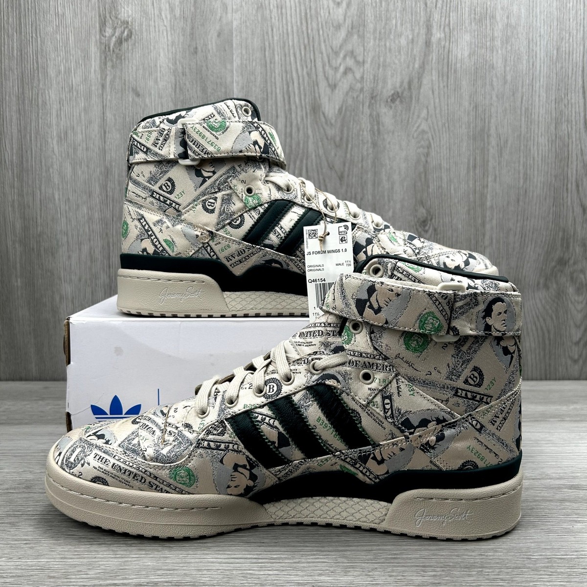 adidas Forum Wings 1.0 Jeremy Scott Money Off White Mens 12