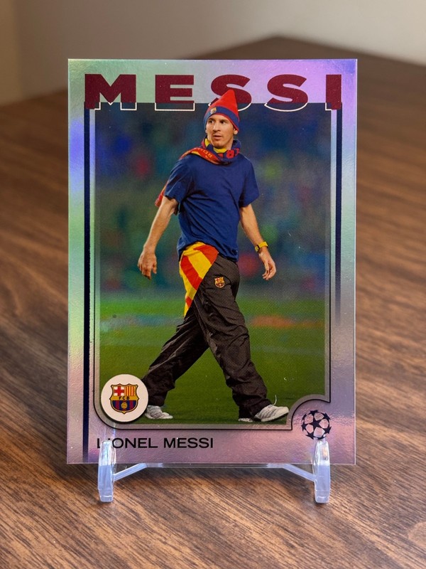 Lionel Messi 2024 2024-25 Topps UEFA UCC #27 Short Print SP Image Variation