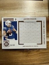 2020 Panini Encased #SRS-16 Jacob Eason Substantial Rookie Swatches # /60