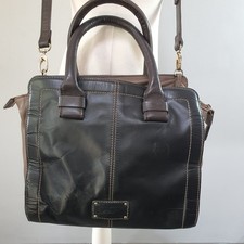 Borsa tote CLARKS in pelle stile shopper bicolore tracolla multiuso