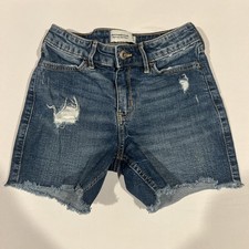 Abercrombie Kids High-Rise Denim Shorts   Size 9/10 Dad Shorts