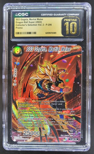 22 DRAGON BALL SUPER SS3 GOGETA MARTIAL MELEE PROMOO P-286 CGC 10 PRISTINE R PT