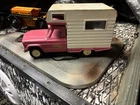 Tonka Jeep Pickup Truck Camper Pink and White