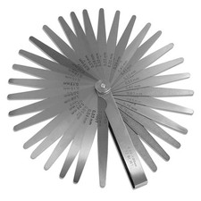 Feeler Gauges 0.03-1.00mm/0.001-0.04 32 Blades Tapered Feeler Gauge Metric and