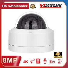 Vikylin 4k 8MP Security Dome IP Camera Home PoE MIC IR 30m Outdoor Indoor CCTV