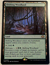 Magic: The Gathering Shifting Woodland #0228 Rare Regular English MH3