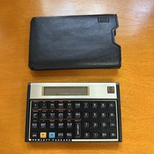 Vintage HP 12C Financial Calculator with Original Pouch Case - Tested Working