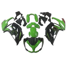 FUC Injection Green Black Fairing Fit for 2012-2016 Kawasaki Ninja EX650 z024
