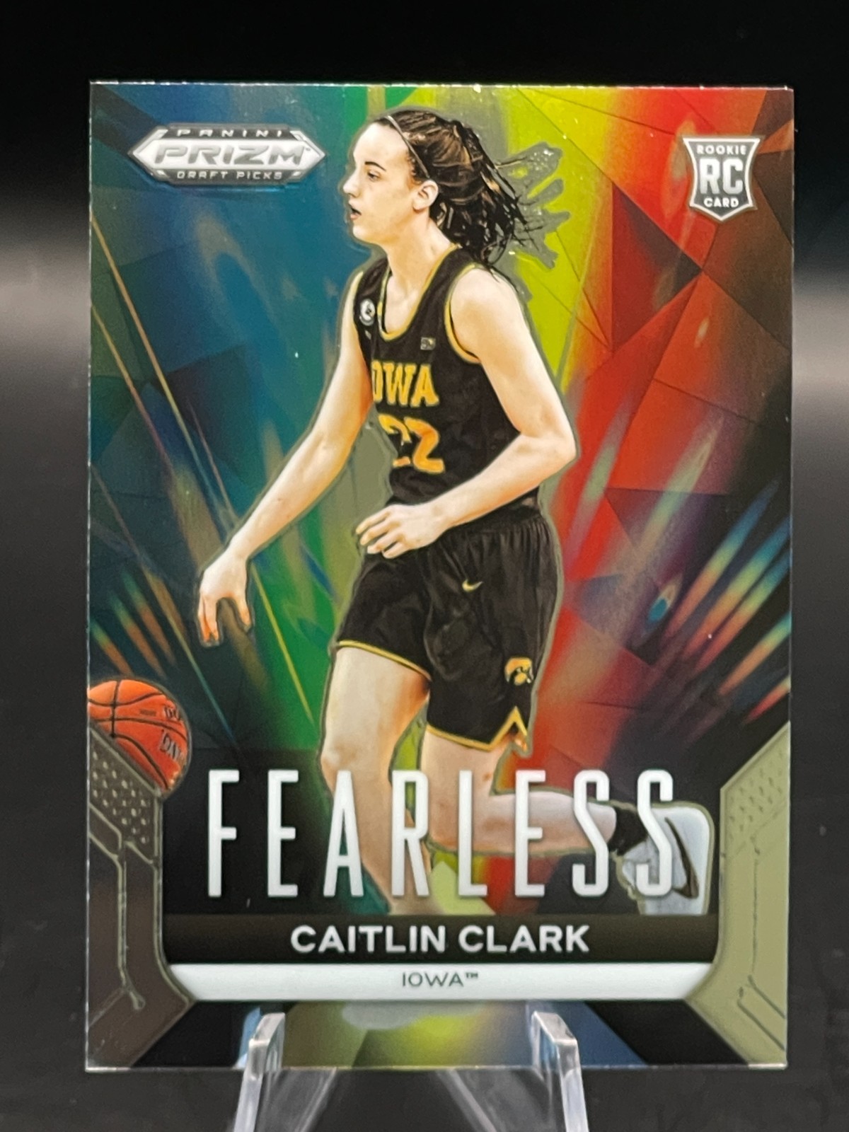 2024 Panini Prizm Draft Picks Fearless #24 - CAITLIN CLARK RC (Base Prizm)
