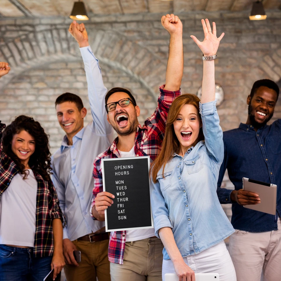 Letterboard Memo-Board Rillentafel Stecktafel Steckboard Messageboard Pinnwand - Bild 2 von 4