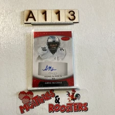 2021 Sage Aspire Greg McCrae #ASP-70 Auto Red